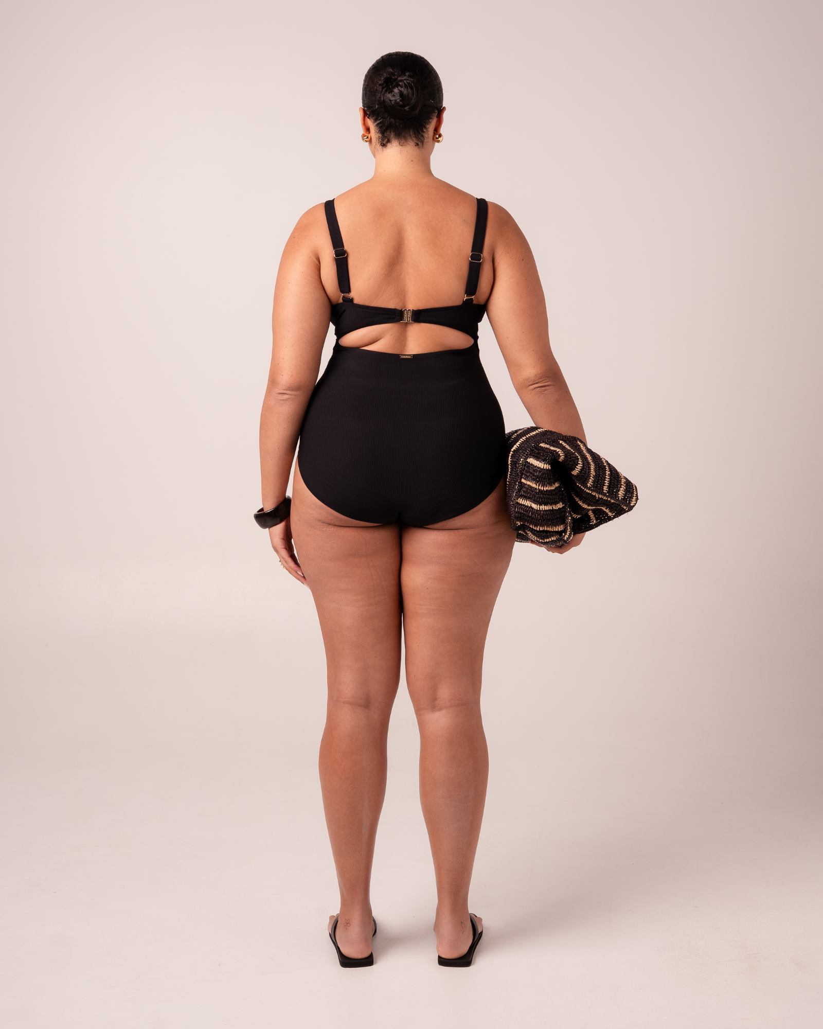 Original Underwire One Piece | Black Rib