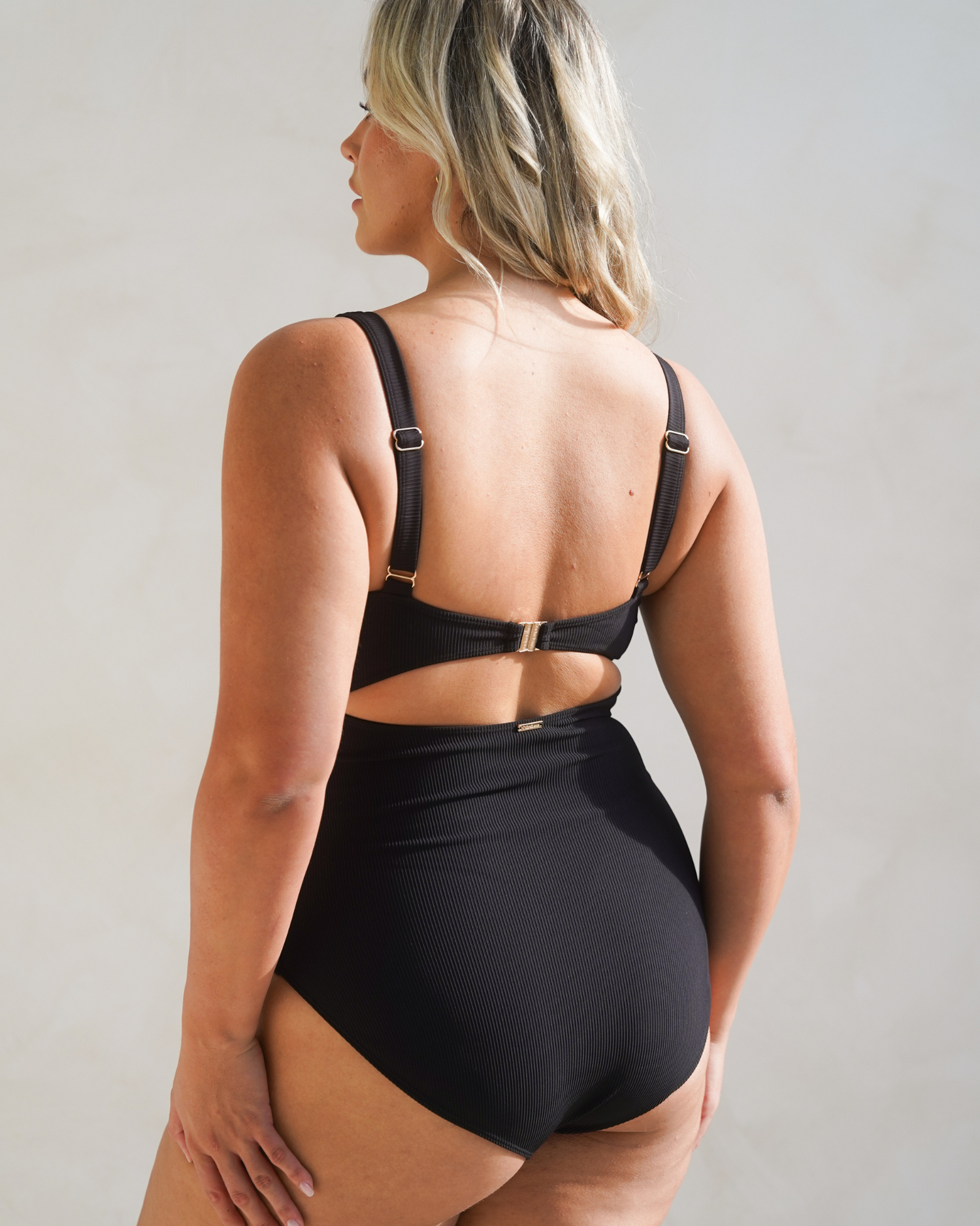 Original Underwire One Piece | Black Rib