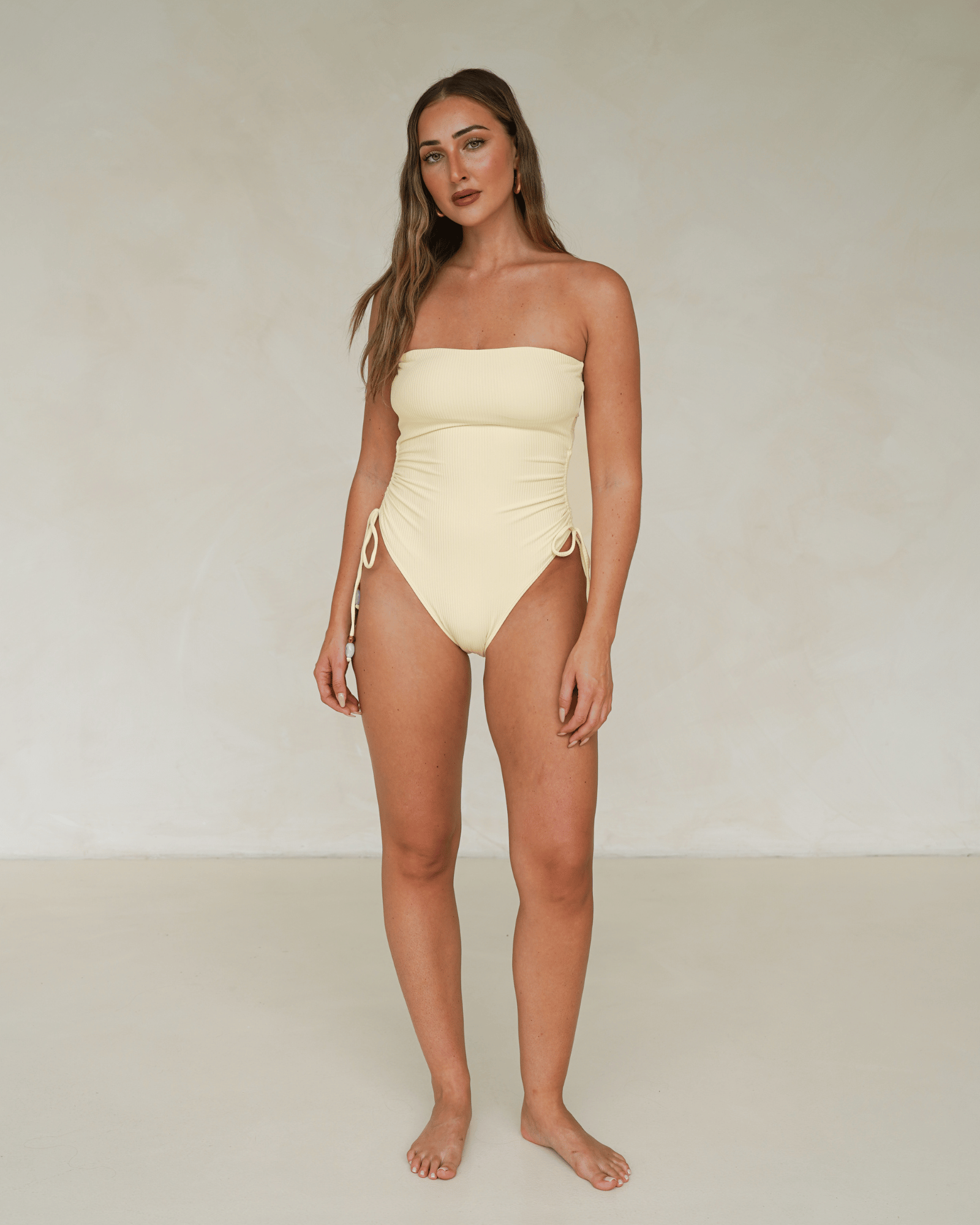 Ruched Side Tie One Piece | Butter