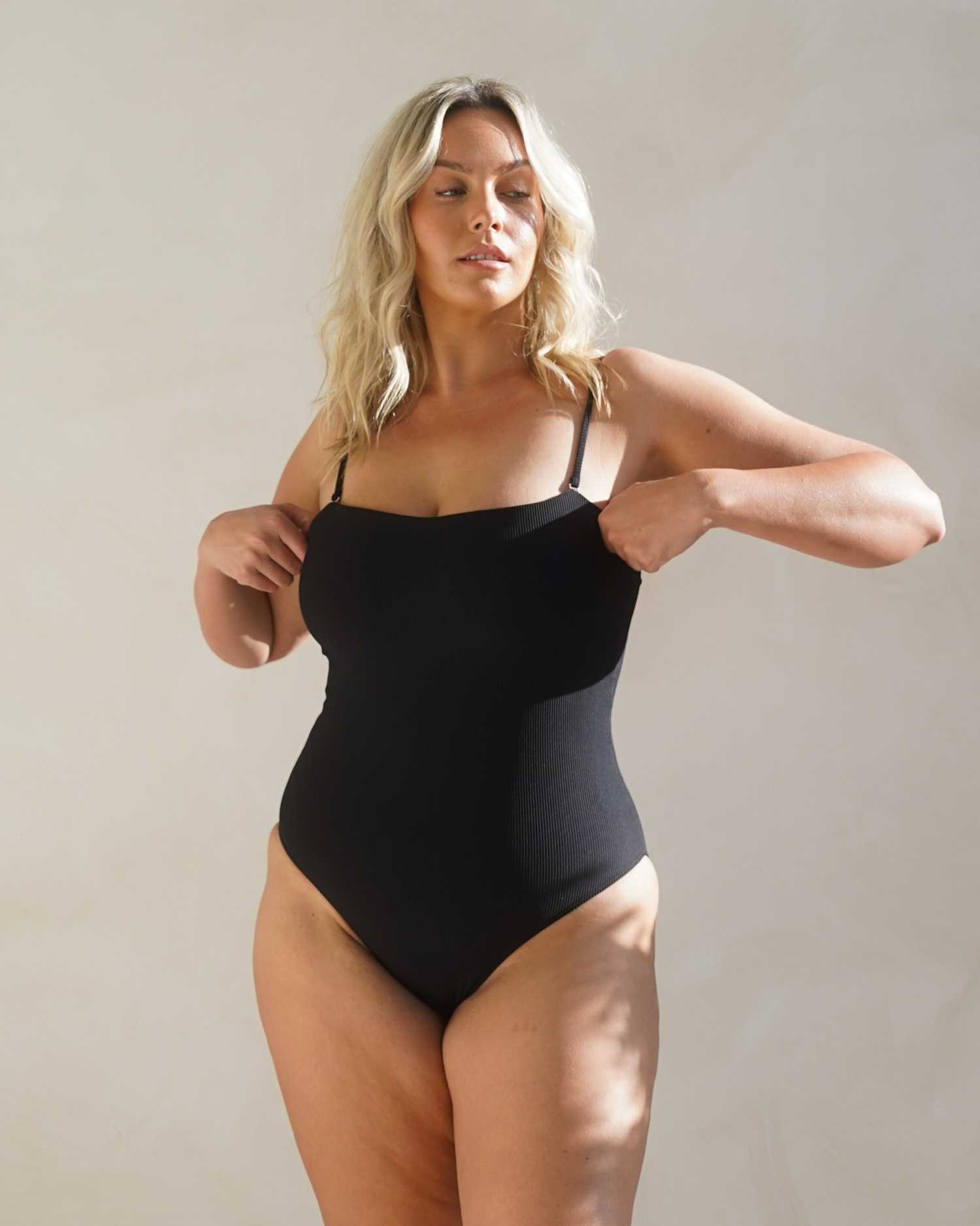 Classic One Piece | Black Rib