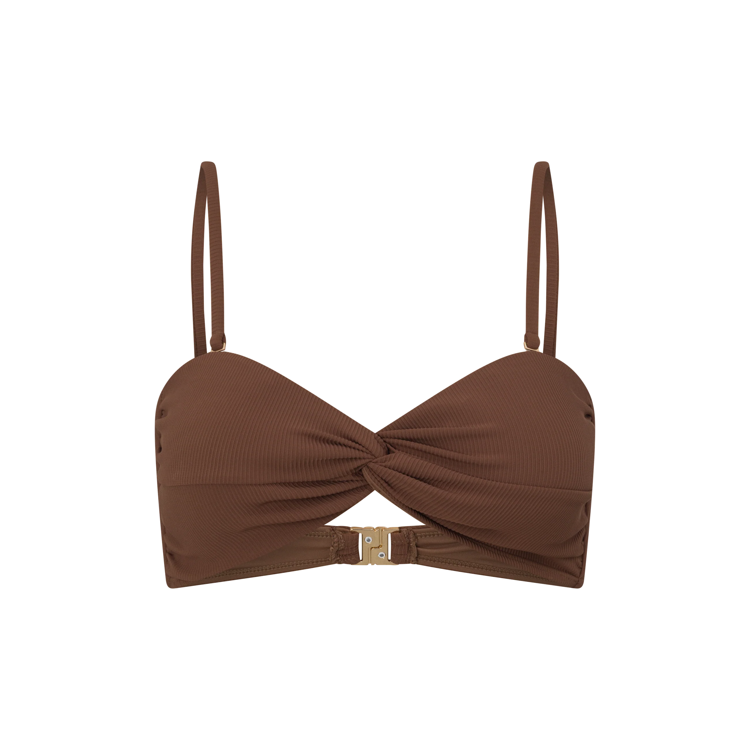 Bandeau Twist Bra | Choc
