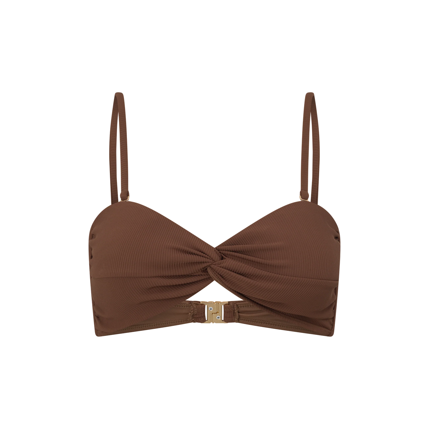 Bandeau Twist Bra | Choc