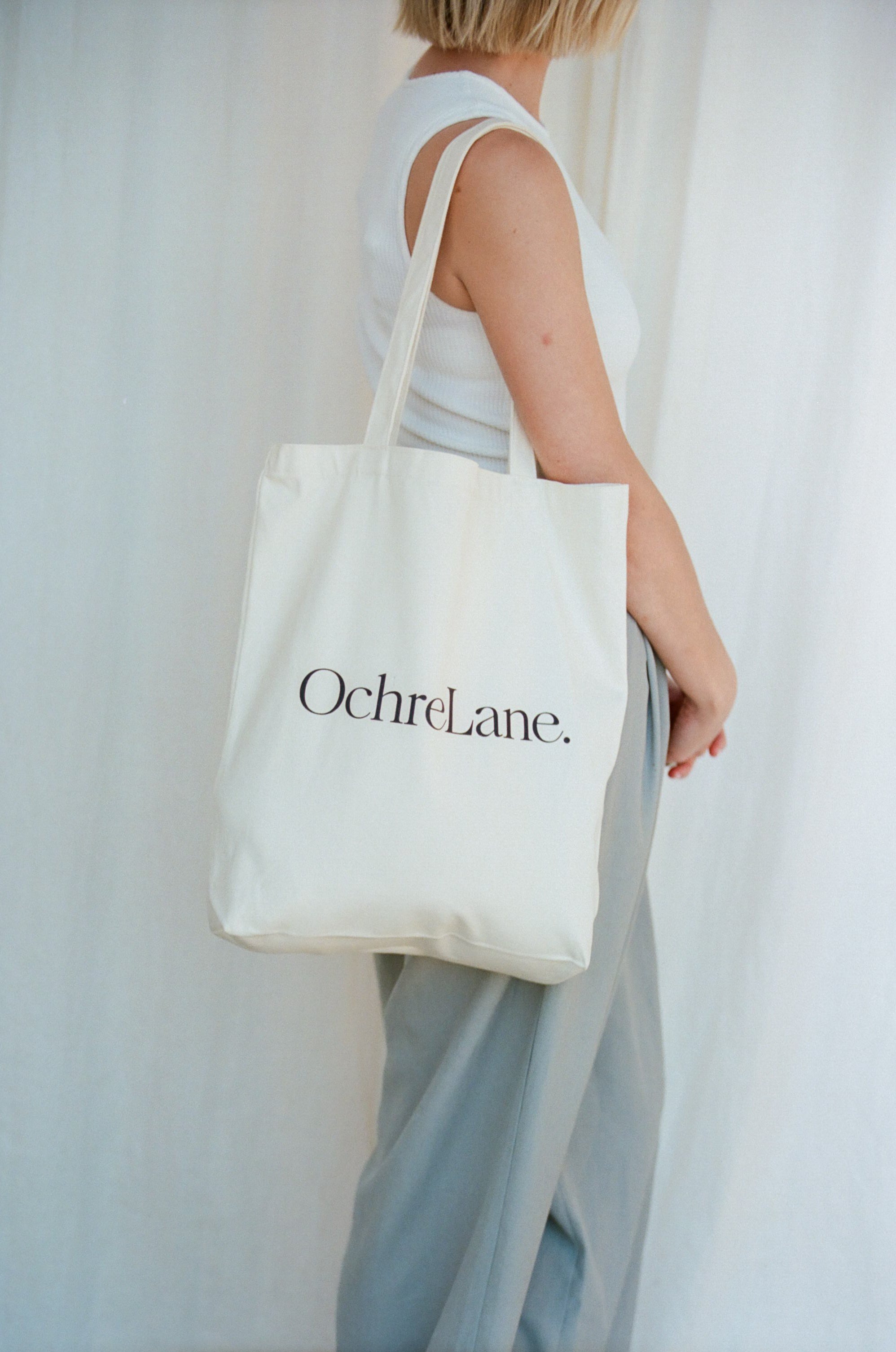 Cotton Tote Bag | Black Logo