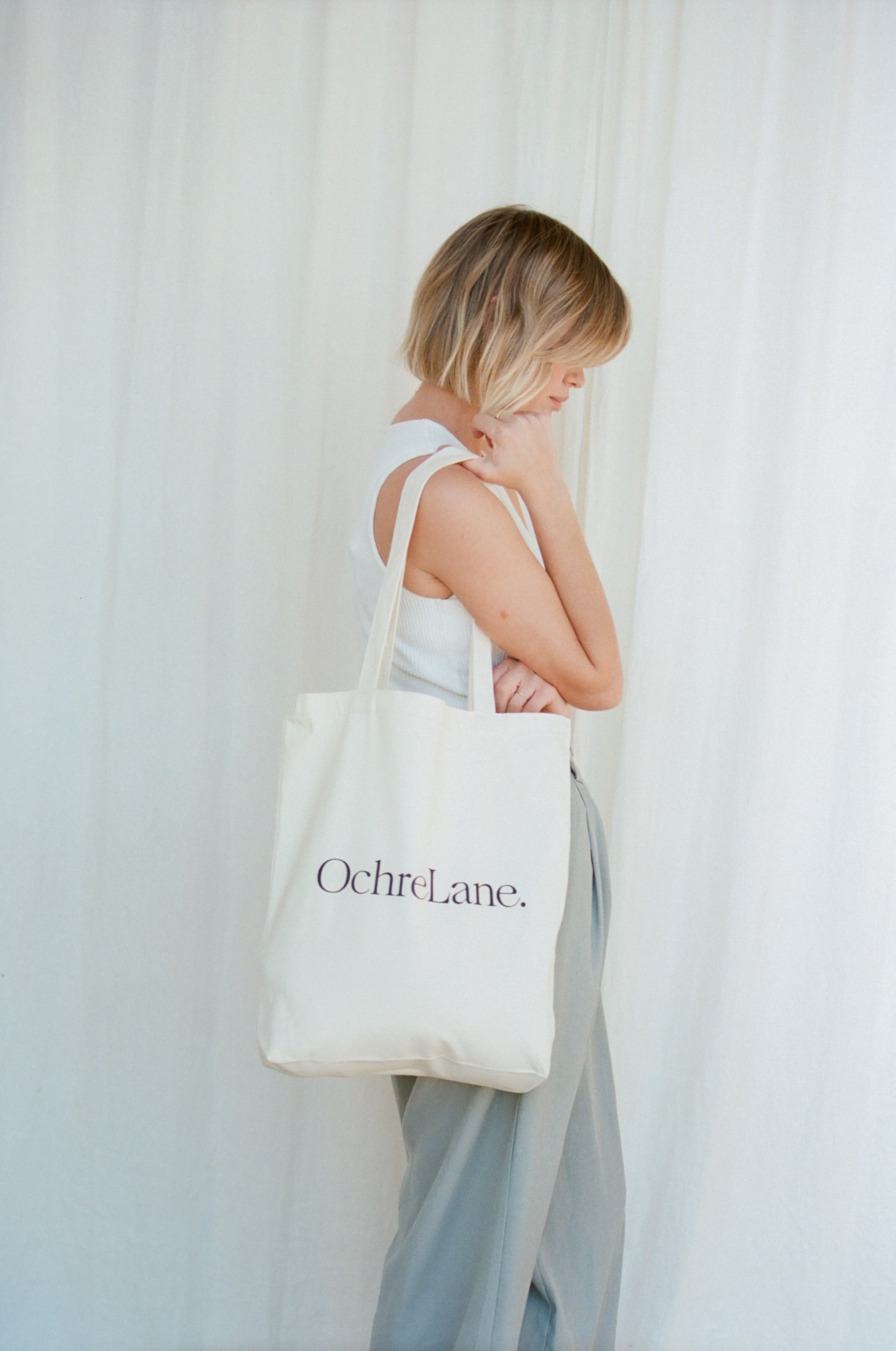 Cotton Tote Bag | Black Logo