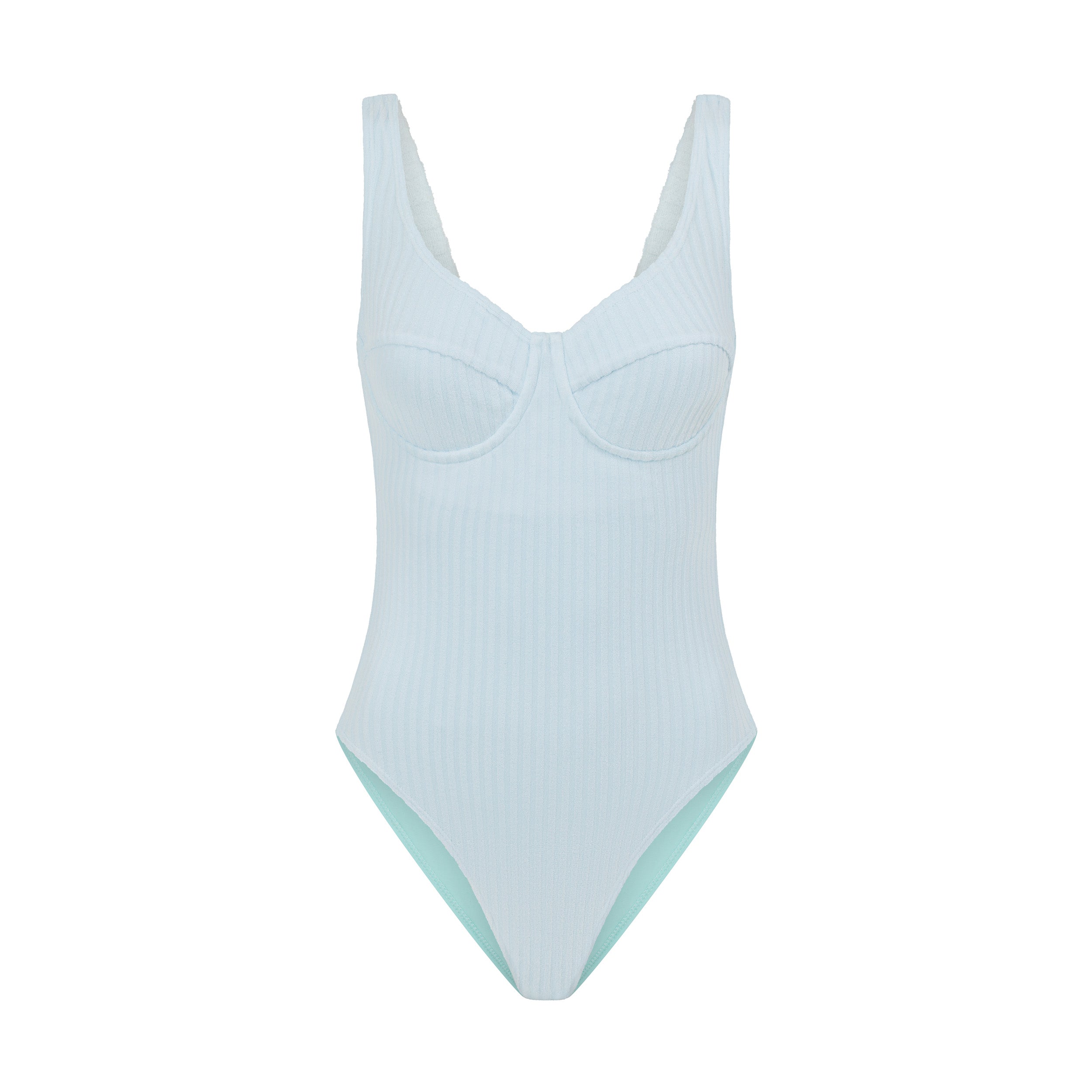 Ribbed Towelling One Piece | Cloud