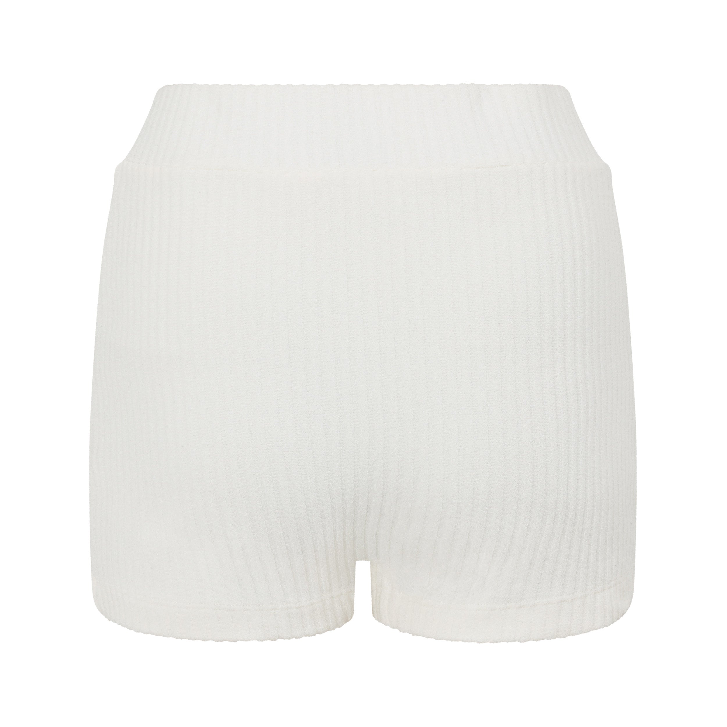 Ribbed Towelling Swim Short | Créme