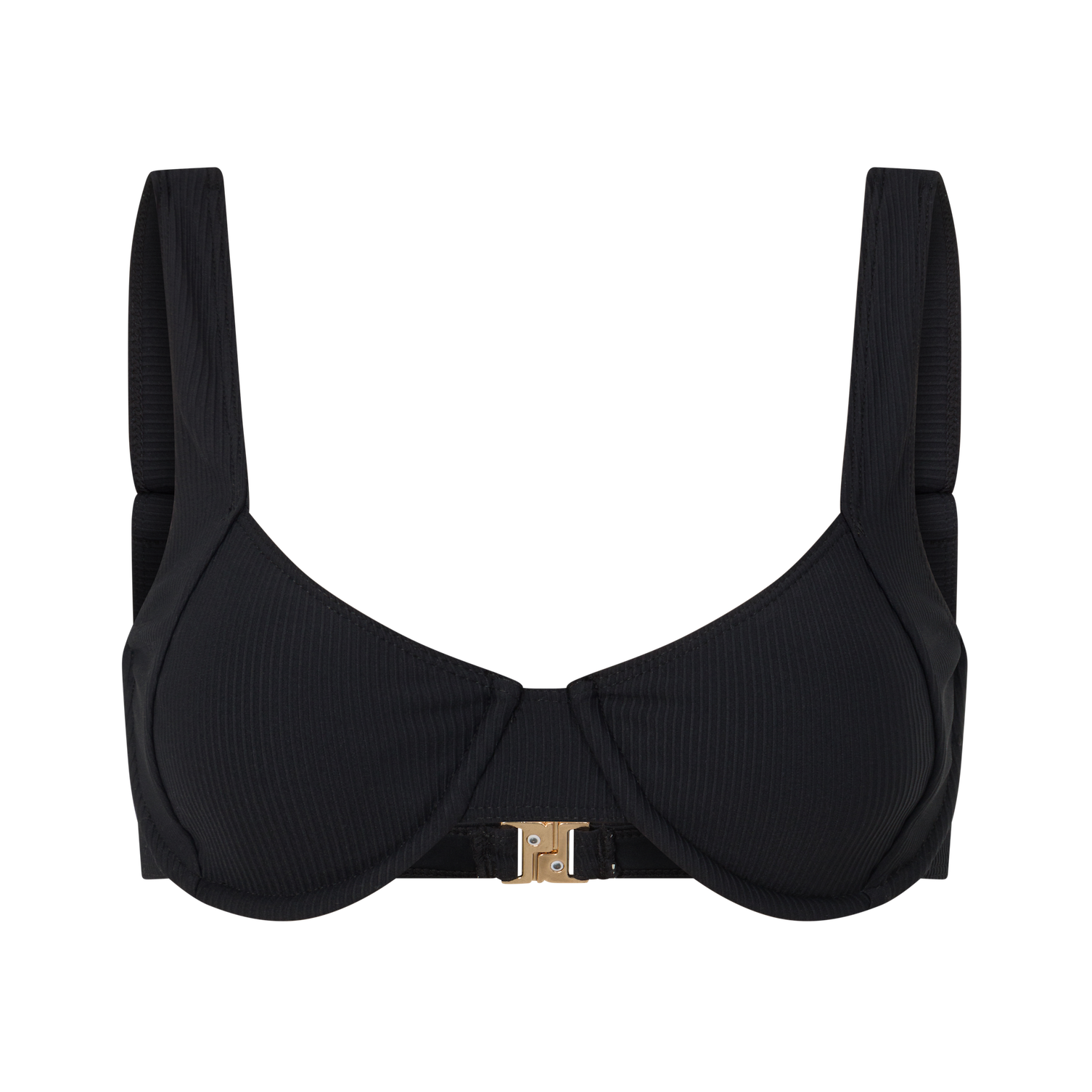 Balconette Bra | Black Rib