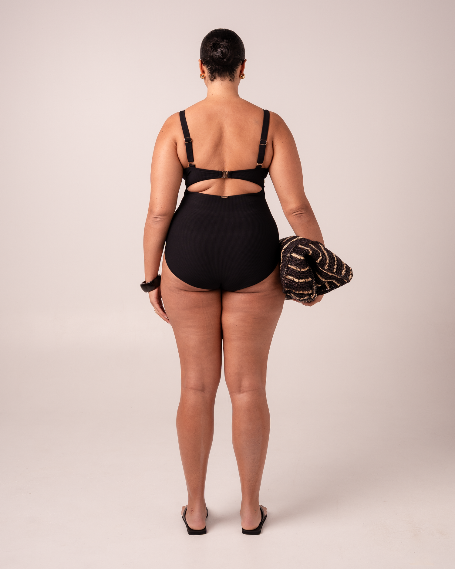 Original Underwire One Piece | Black Rib