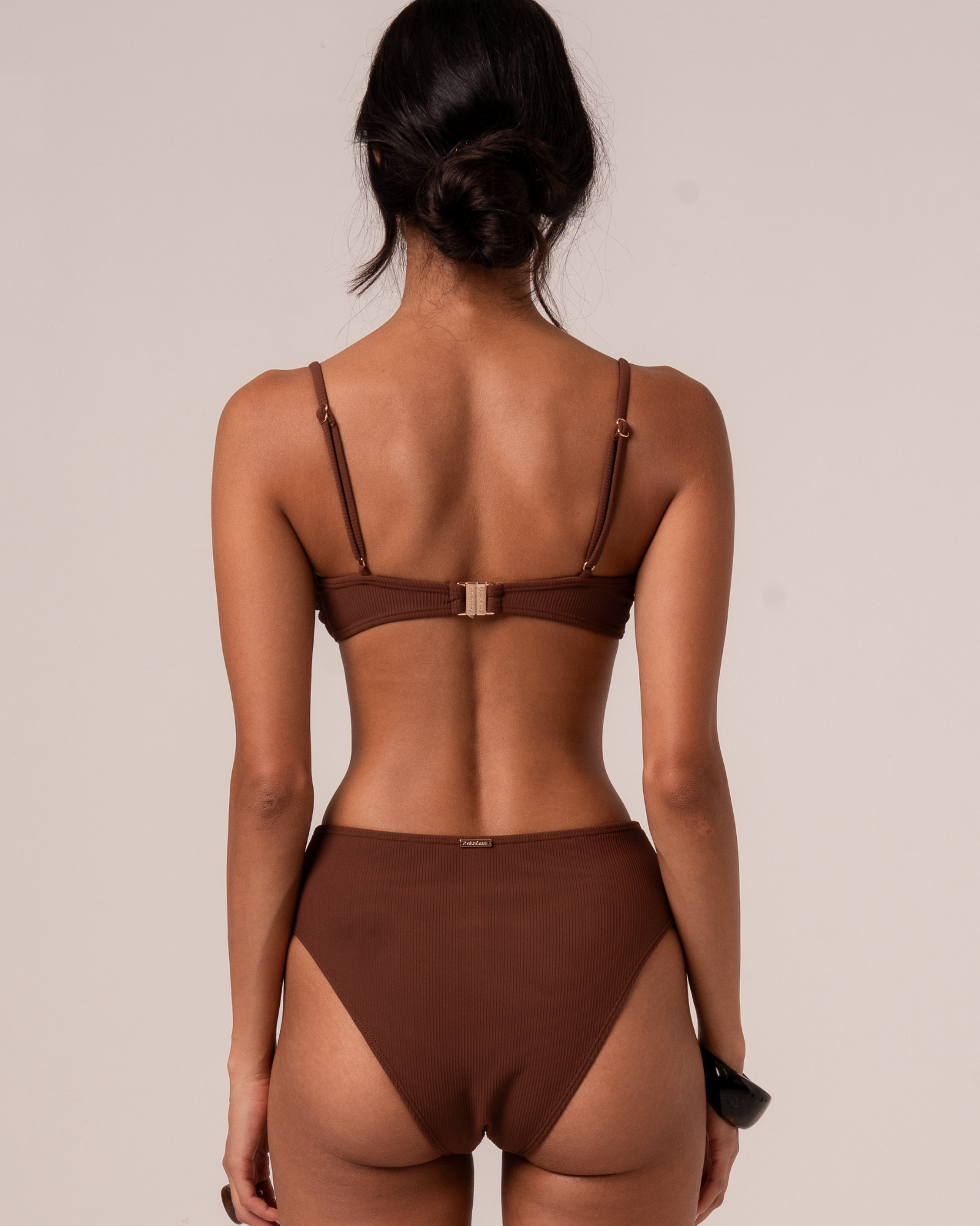 Splice Mid Rise Bottom | Choc Rib