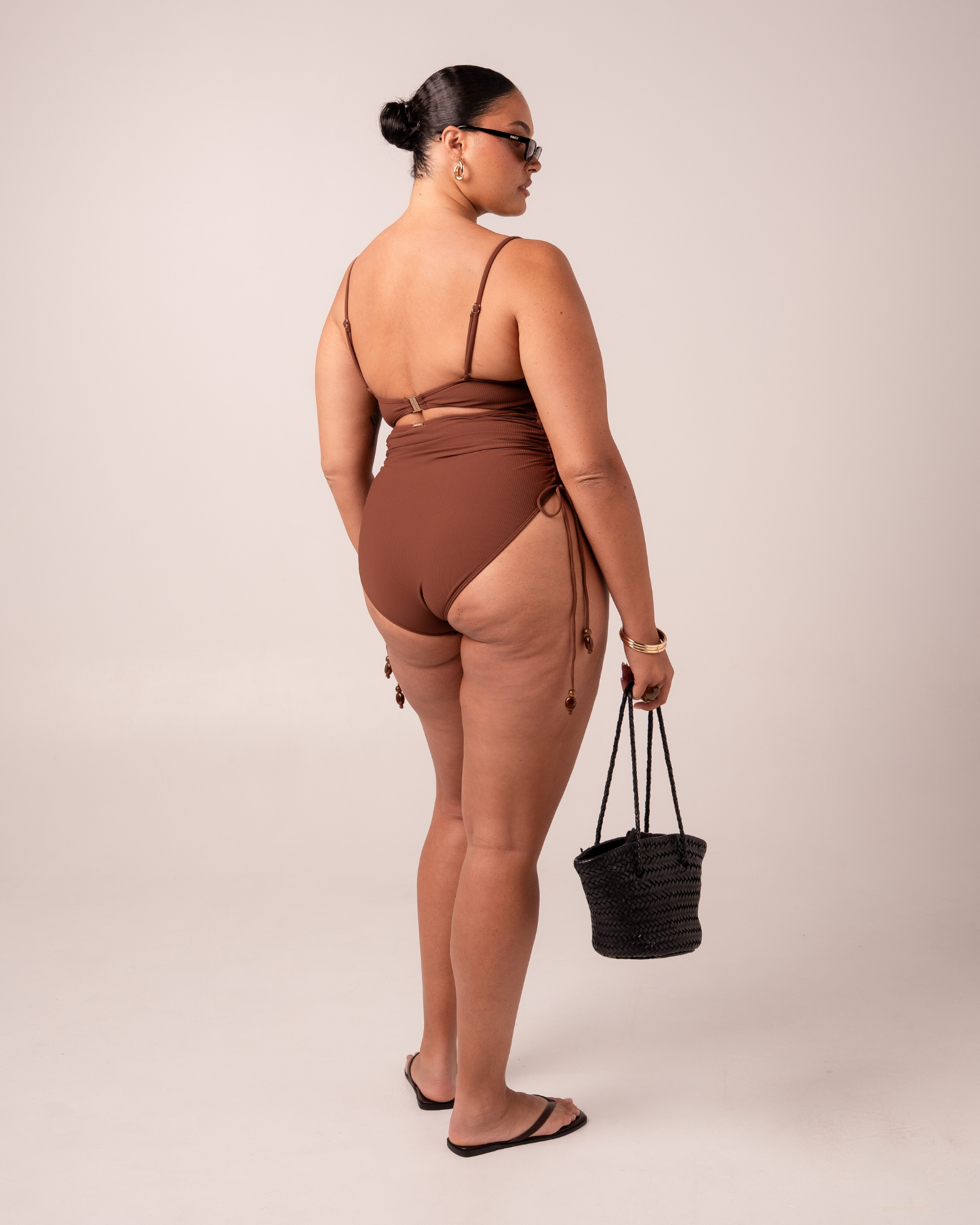 Thin Strap Underwire One Piece | Choc