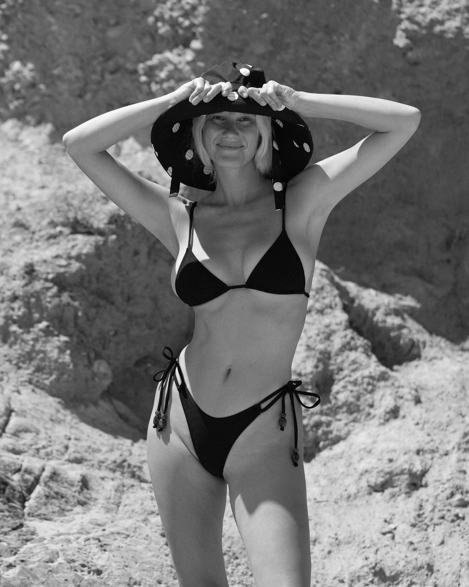 Sun Hat | Noir Dot