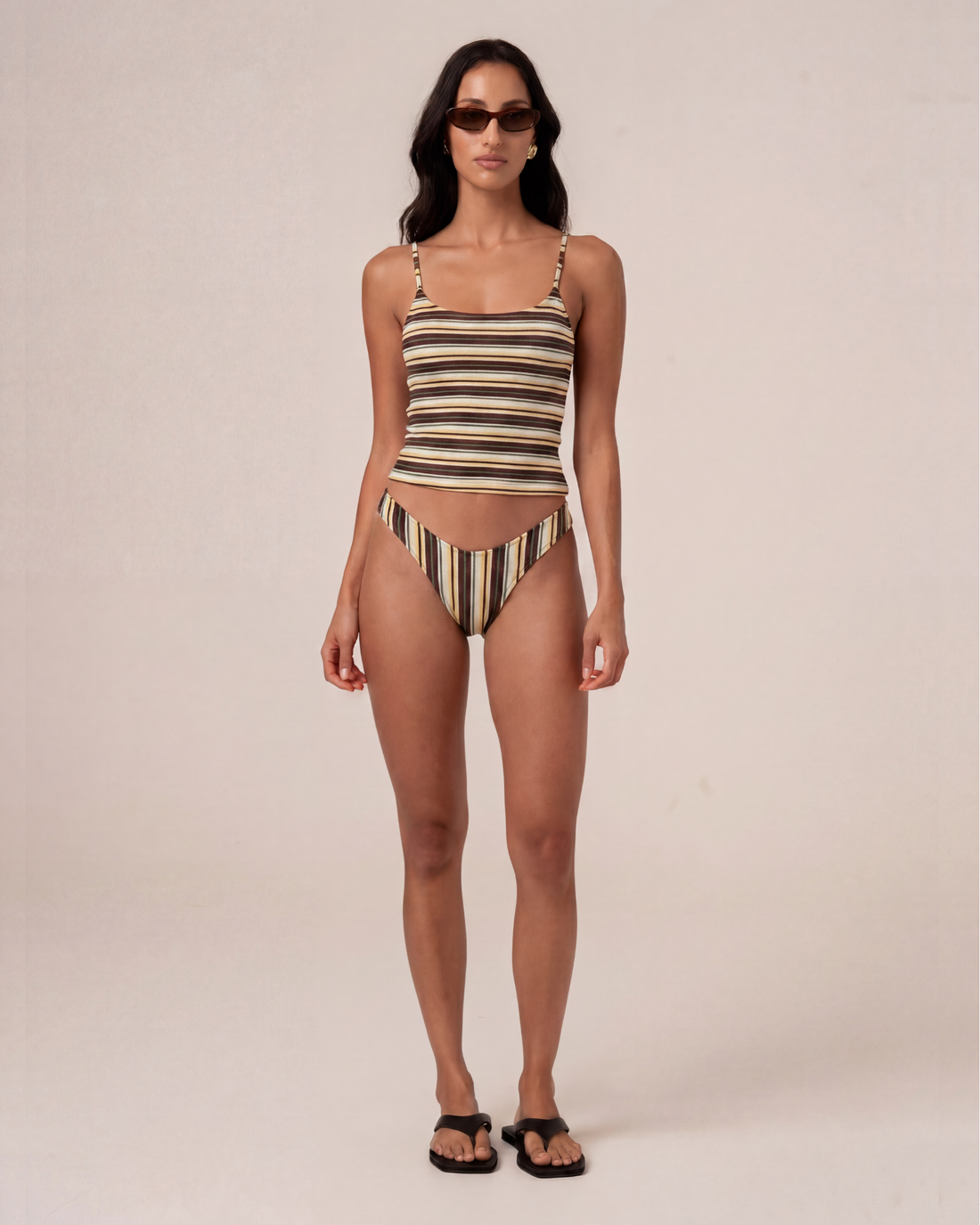 Knit Tank | Palm Stripe
