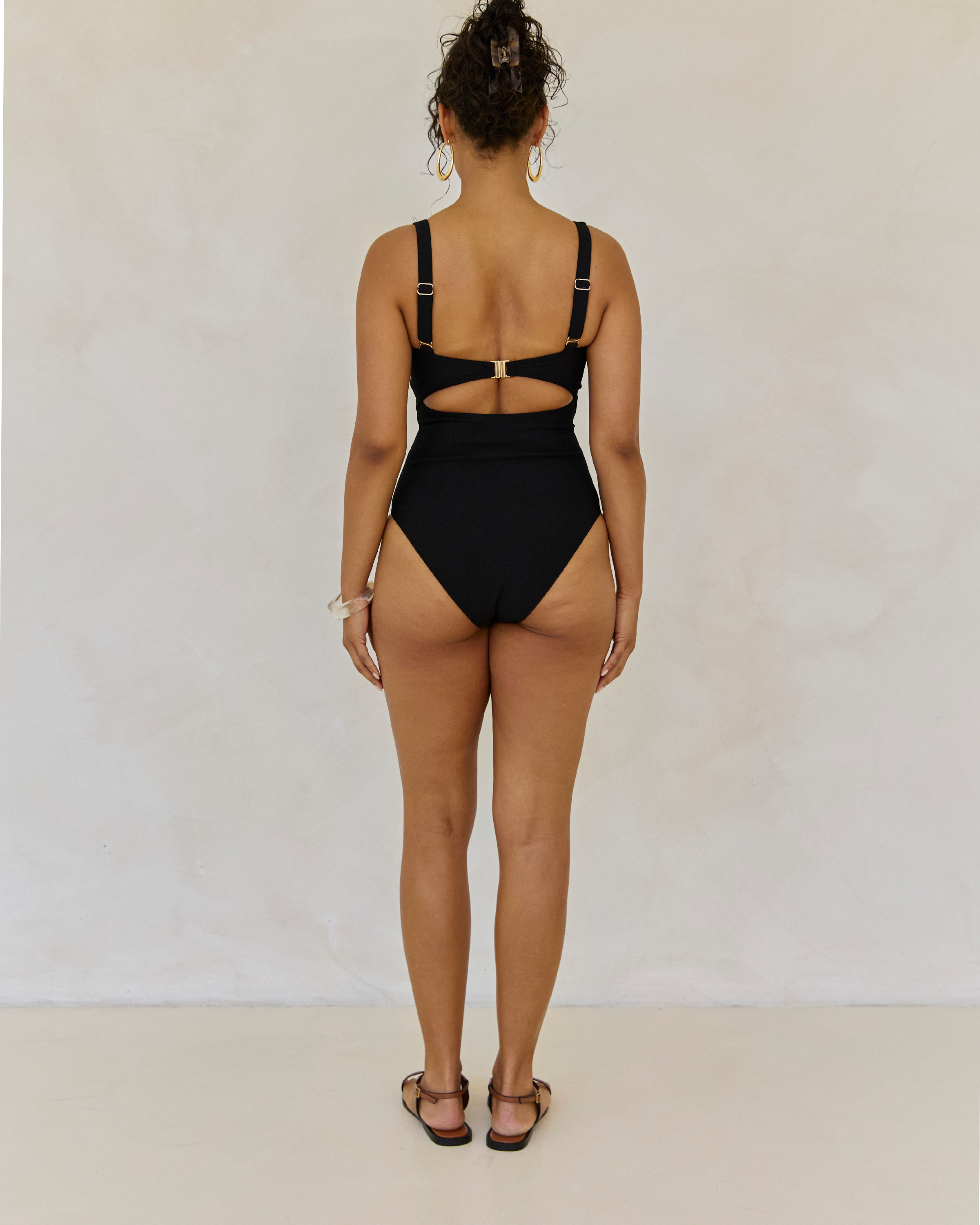 Original Underwire One Piece | Black Rib