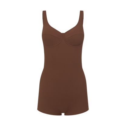 Underwire Active Bodysuit | Choc