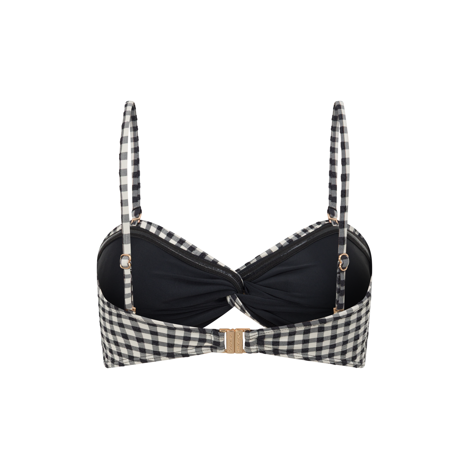 Bandeau Twist Bra | Gingham