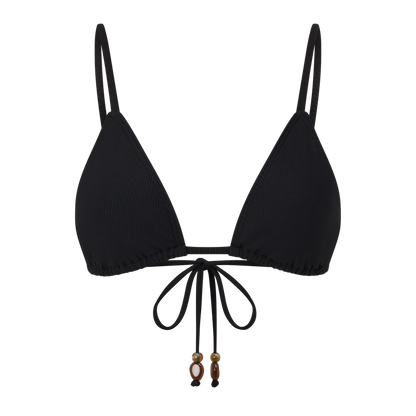 String Triangle Top | Black Rib