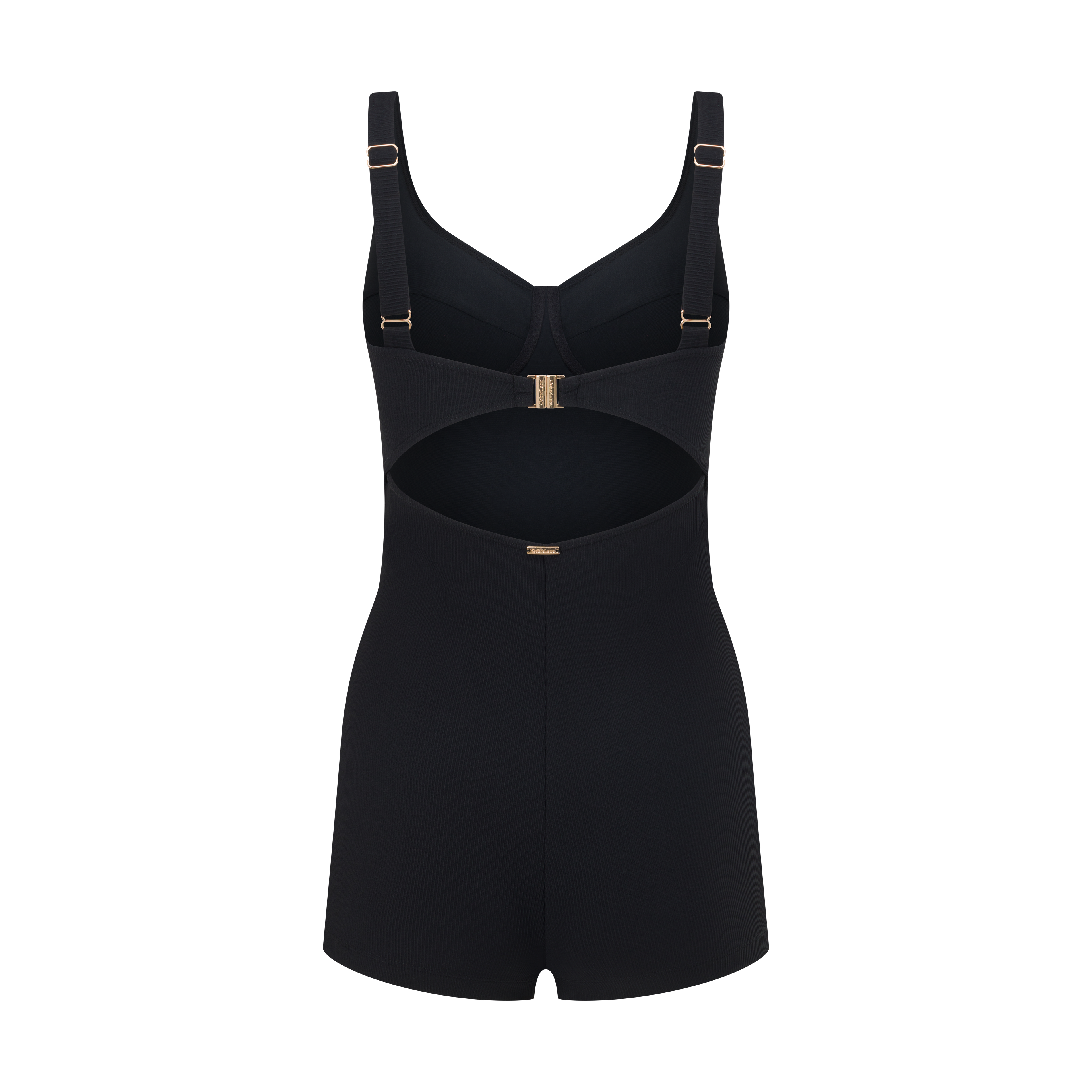 Ochre Lane women’s Black Rib bodysuit – swimwear and resort look