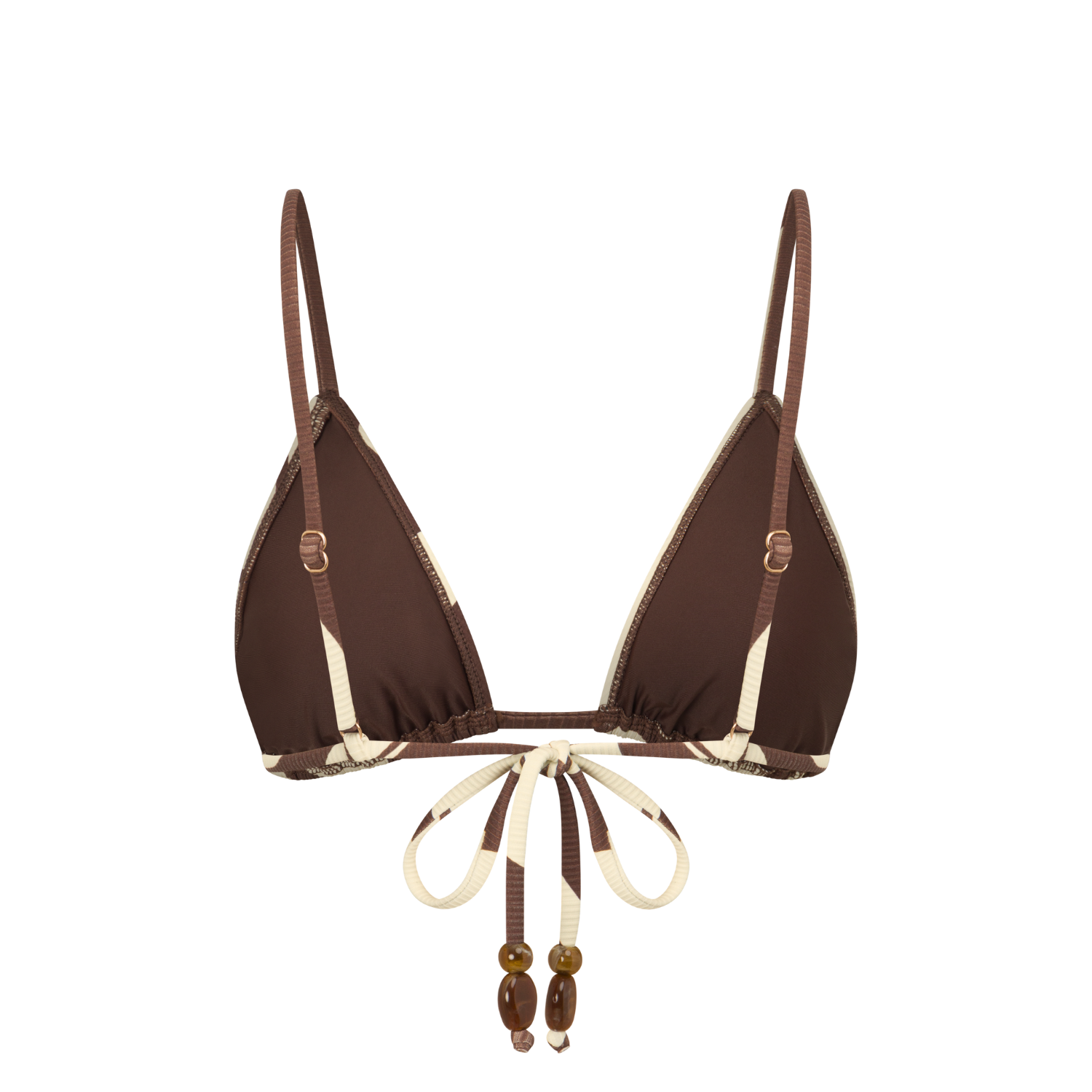 Ochre Lane String Triangle bikini top in Ibisco floral print, classic triangle style in luxury Australian swimwear
