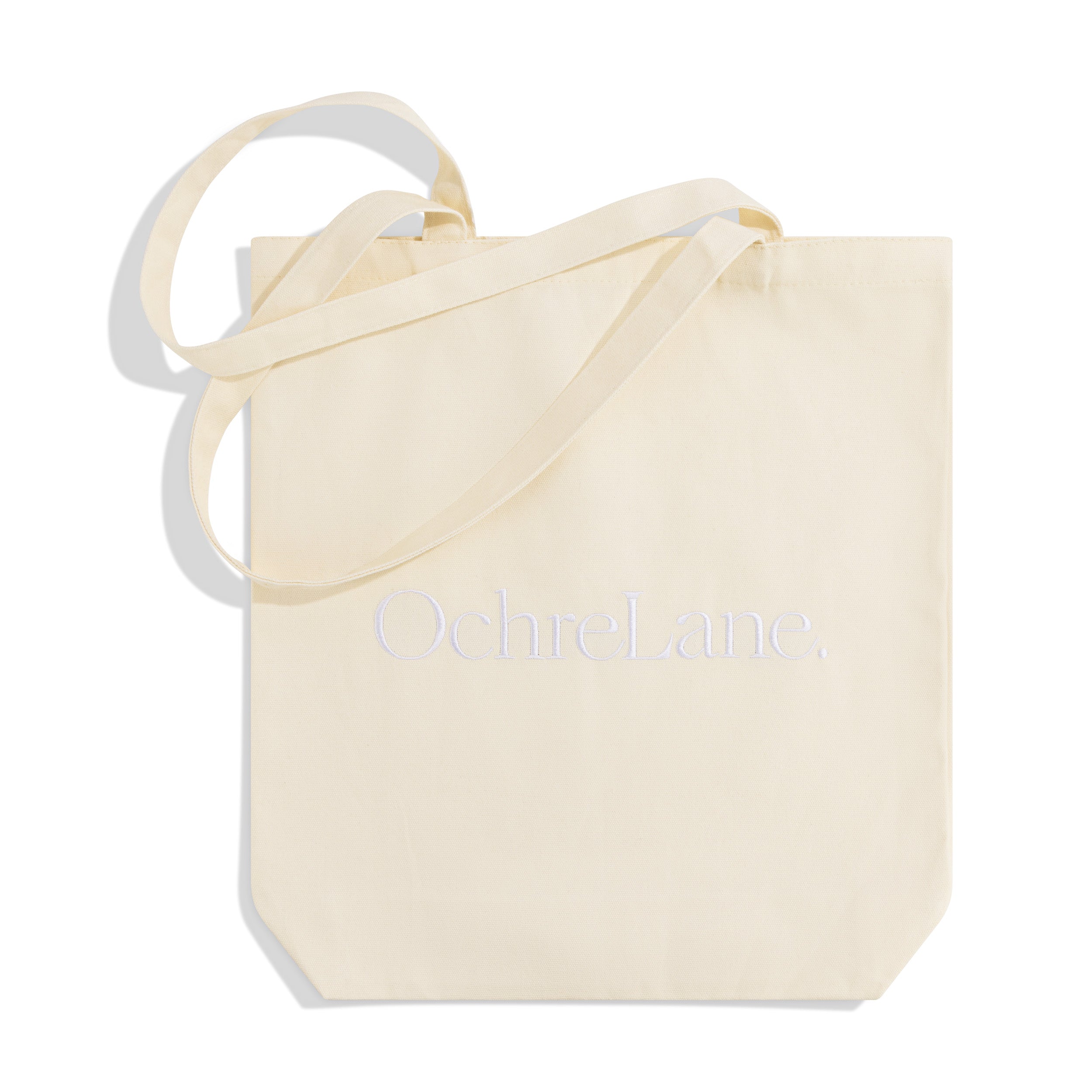 Cotton Tote Bag | White Logo