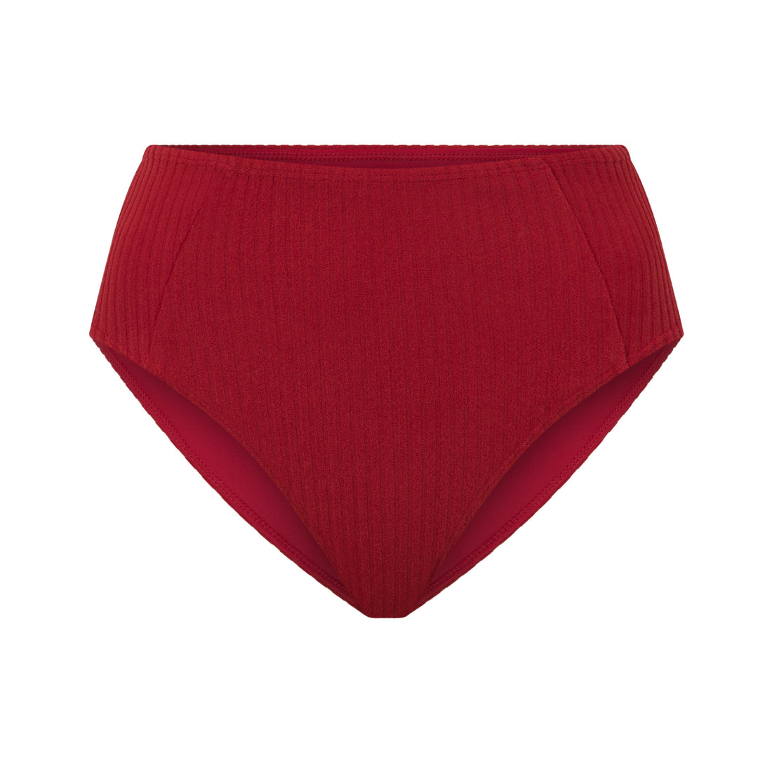 Ribbed Towelling Brief | Merlot