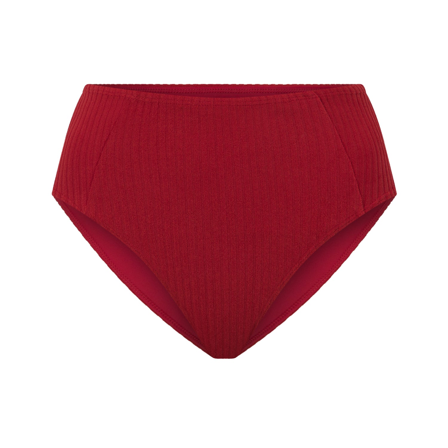 Ribbed Towelling Brief | Merlot