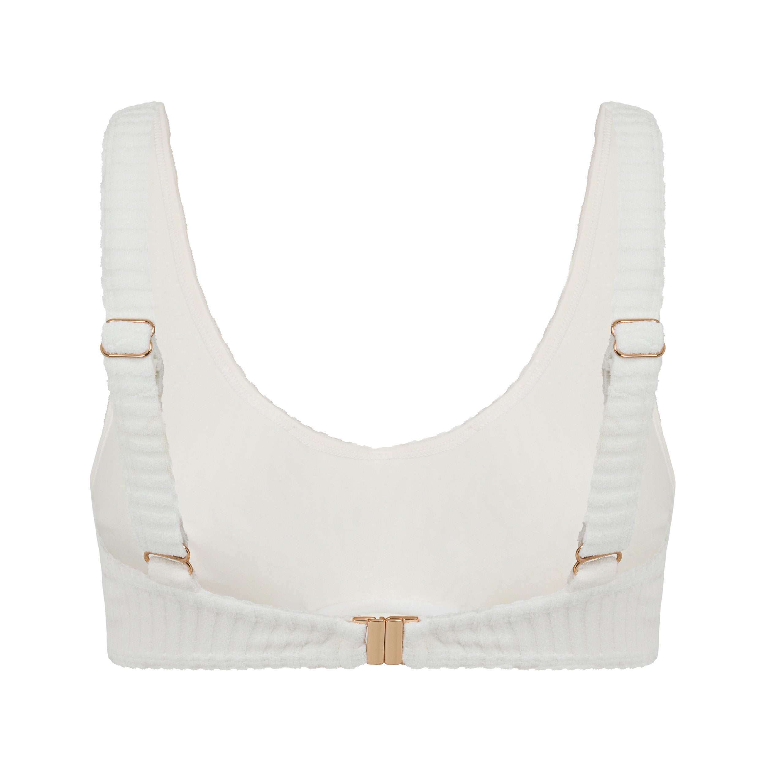 Ribbed Towelling Support Bra | Créme