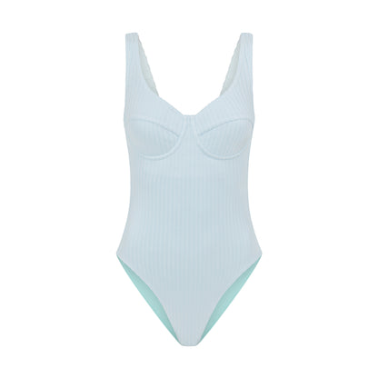 Ribbed Towelling One Piece | Cloud