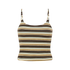 Ochre Lane Knit Tank in Palm Stripe, a relaxed crochet-knit resort layer worn as an easy beach cover-up