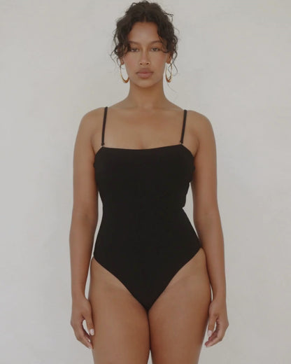 Classic One Piece | Black Rib